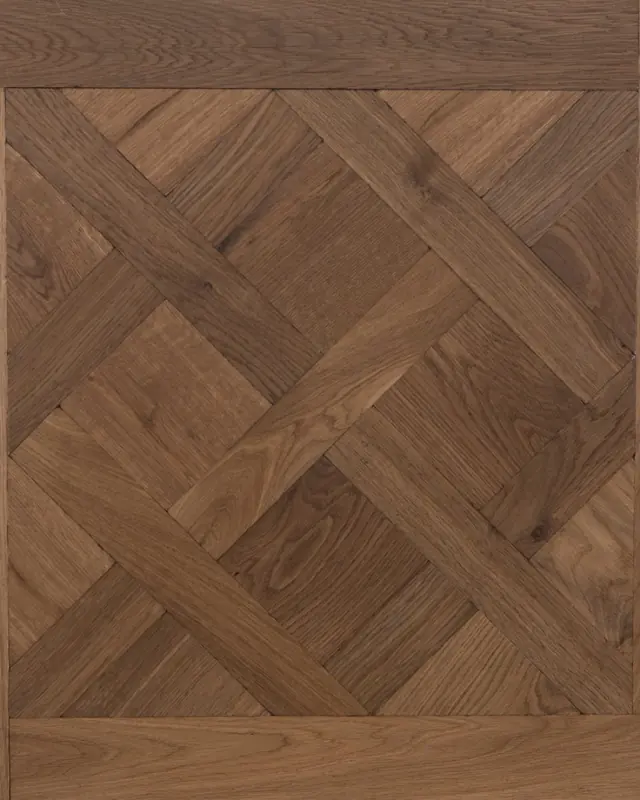 Meşe Versailles panel parke, elle birleştirilmiş kafes deseni